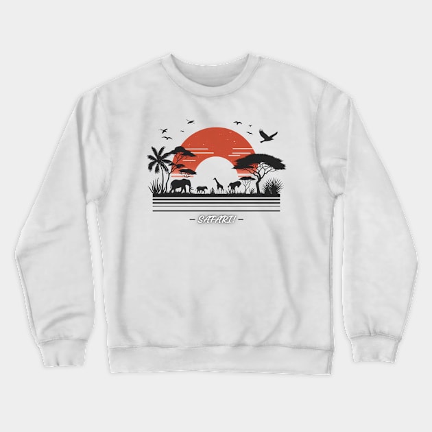 Safari lovers Crewneck Sweatshirt by YuYu